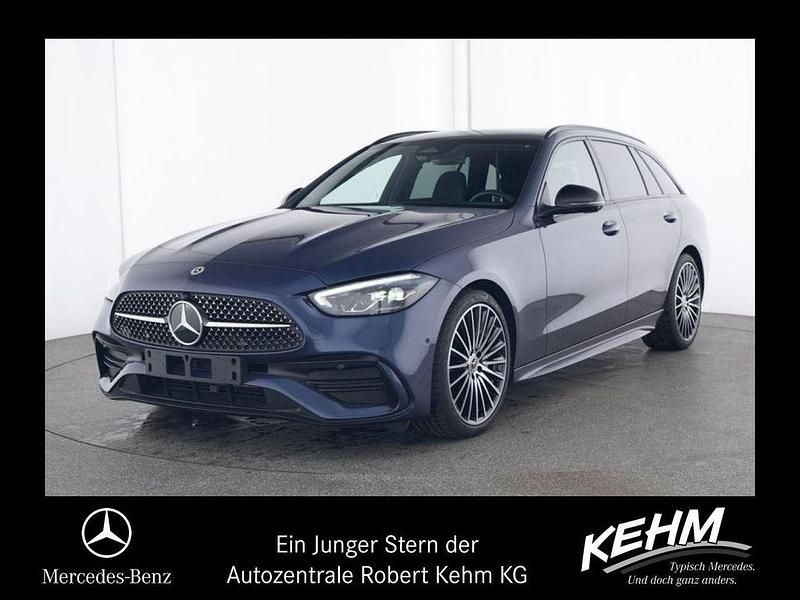 Blau Gebraucht 2024 Mercedes C220 AMG Kombi | 46.390 € (Teuer) - Bild 1/4