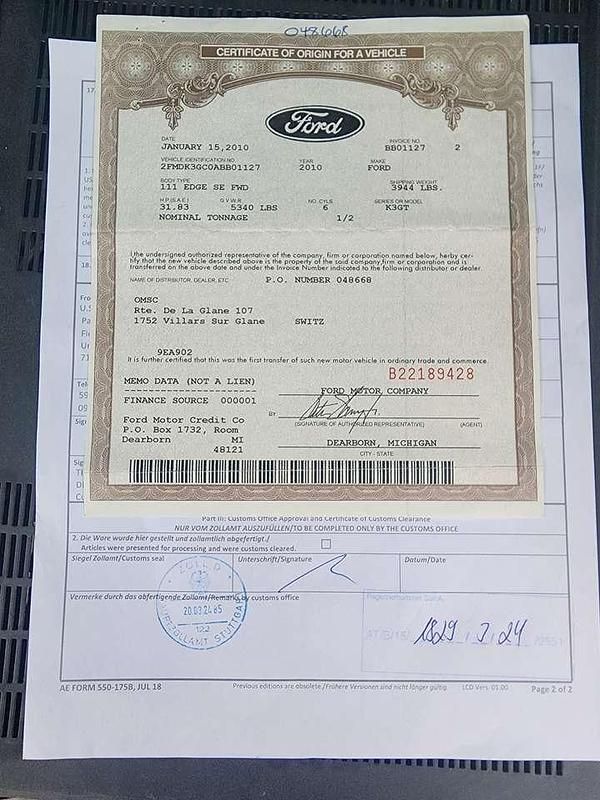 Gebraucht Ford Edge 269 PS (197 kW) 2010 Blau SUV