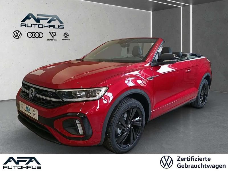 Kings red metallic / schwarz Gebraucht 2025 VW T-Roc Cabriolet R Cabrio | 38.385 € (Etwas zu teuer) - Bild 1/4