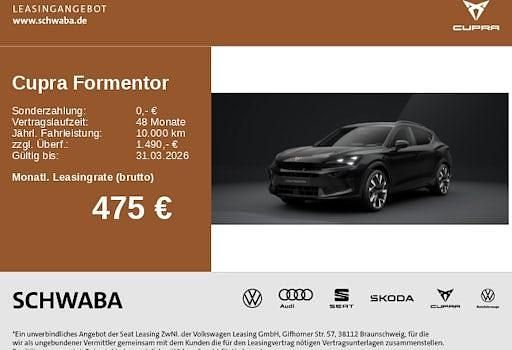 Neu Cupra Formentor VZ 272 PS (200 kW) 2026 Schwarz SUV