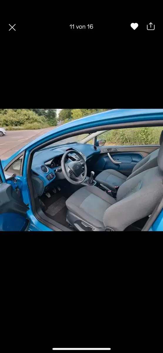 Gebraucht Ford Fiesta 60 PS (44 kW) 2009 Blau Kleinwagen