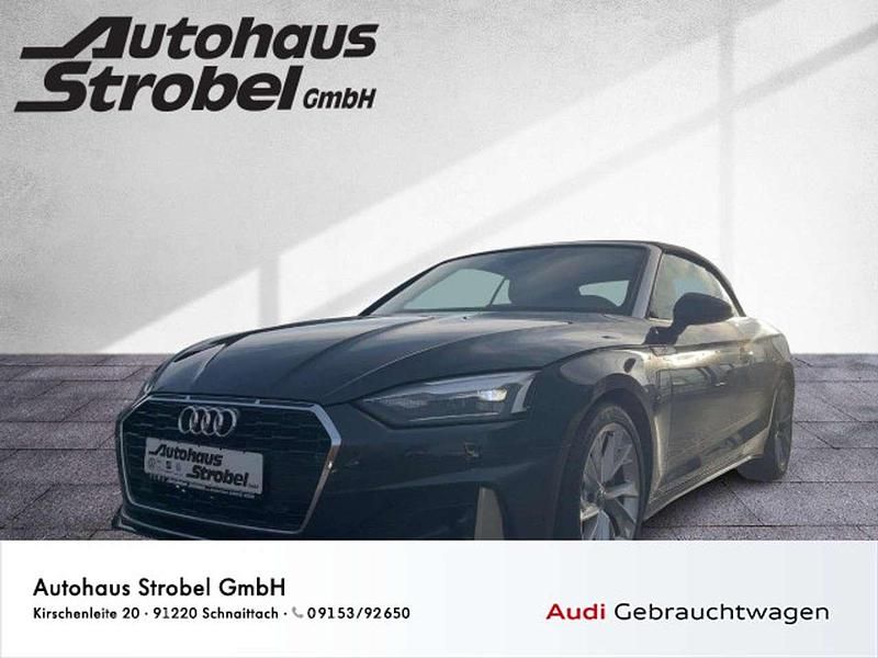 Manhattangrau metallic (metallic) Gebraucht 2021 Audi A5 Cabriolet Design Cabrio | 35.990 € (Fairer Preis) - Bild 1/3