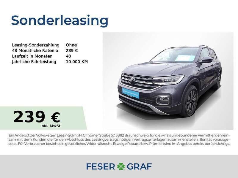 Grau (rauchgrau metallic) Gebraucht 2023 VW T-Cross Move SUV | 22.940 € (Fairer Preis) - Bild 1/1
