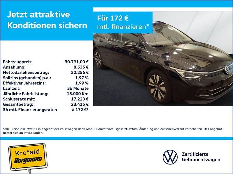 Schwarz Gebraucht 2024 VW Golf VIII Goal Limousine | 30.791 € (Superpreis) - Bild 1/4