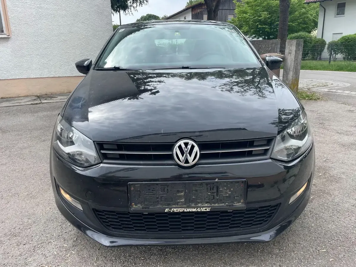 Gebraucht VW Polo Trendline 60 PS (44 kW) 2010 Schwarz Kleinwagen