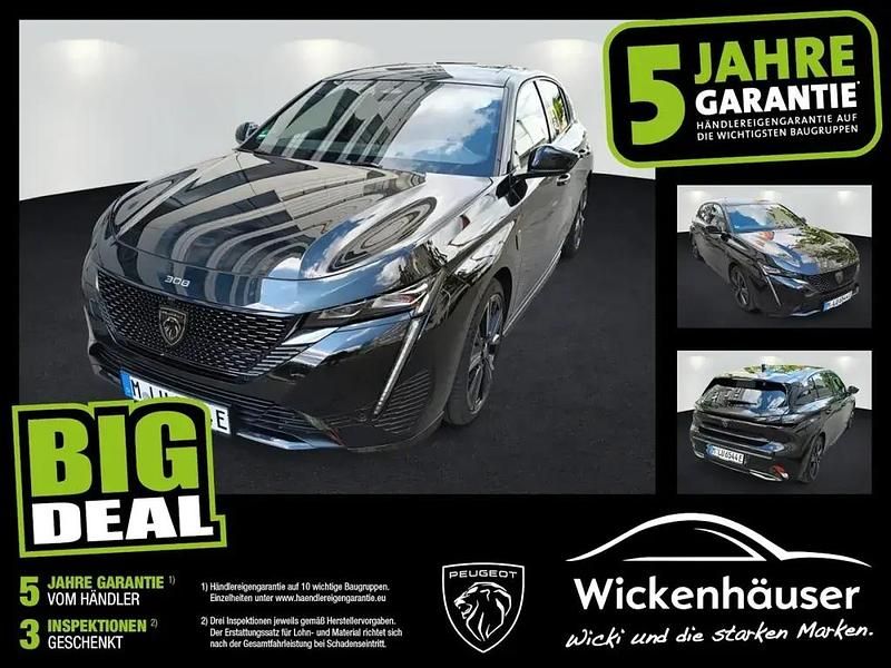 Schwarz perla nera Gebraucht 2024 Peugeot 308 GTi Limousine | 30.990 € (Fairer Preis) - Bild 1/4