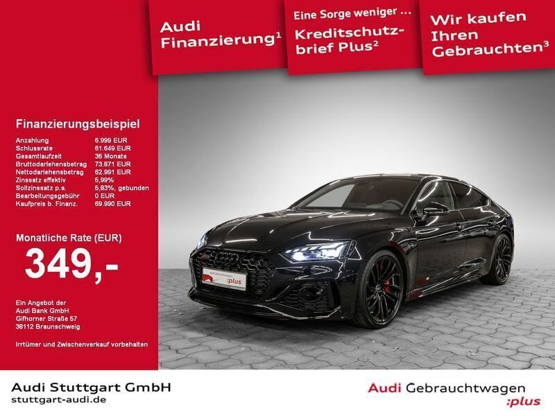 Schwarz Gebraucht 2023 Audi RS5 Sportback Sport Limousine | 74.780 € (Fairer Preis) - Bild 1/2