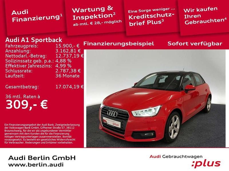 Gebraucht Audi A1 Sport 125 PS (91 kW) 2016 Misanorot perleffekt/brillants Kleinwagen