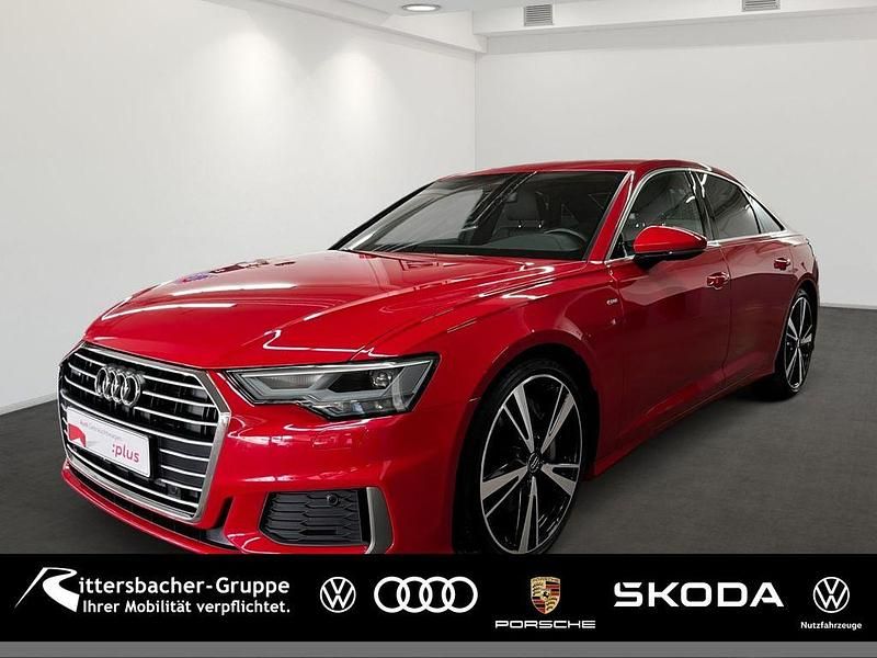 Tangorot metallic Gebraucht 2021 Audi A6 S-Line Limousine | 40.970 € (Fairer Preis) - Bild 1/4