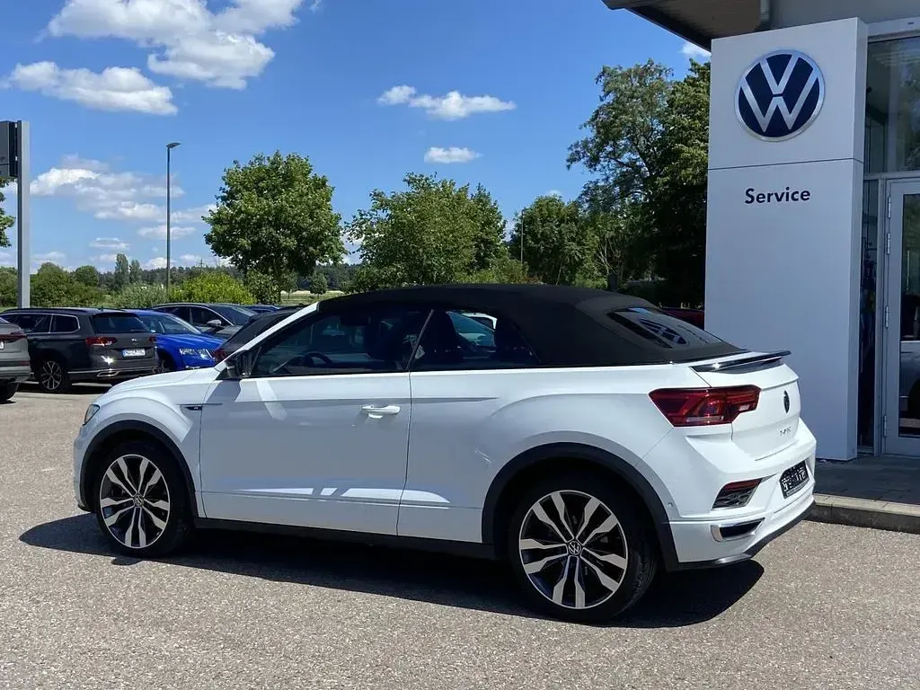 Gebraucht VW T-Roc Cabriolet R-line 150 PS (110 kW) 2021 Weiß Cabrio