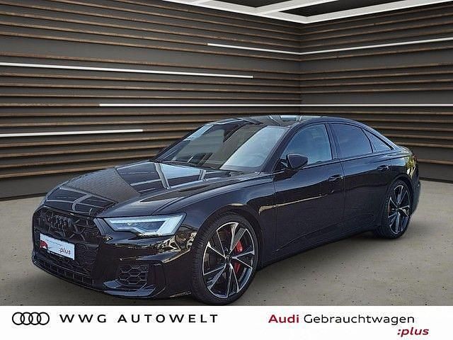 Mythosschwarz metallic Gebraucht 2024 Audi S6 Ambiente Limousine | 63.980 € (Superpreis) - Bild 1/4