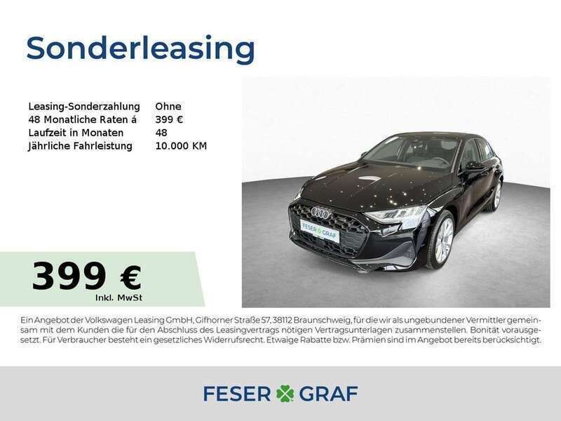 Brillantschwarz Neu 2025 Audi A3 e-tron Kleinwagen | 35.999 € (Superpreis) - Bild 1/4