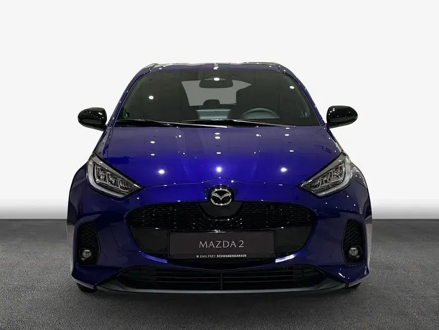 Neu Mazda 2 Homura-Line 116 PS (85 kW) 2025 Blau Limousine