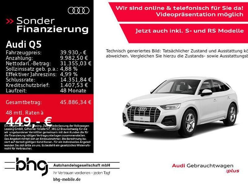 Weiss Gebraucht 2022 Audi Q5 Business SUV | 39.930 € (Fairer Preis) - Bild 1/4