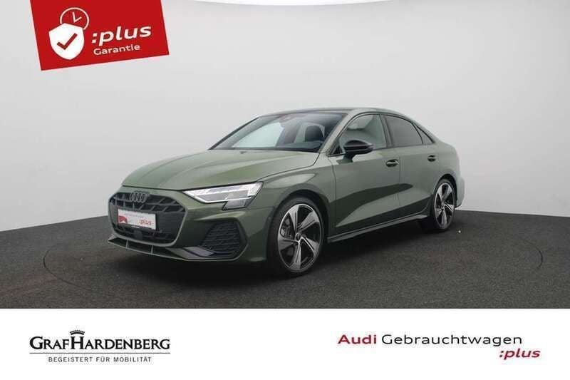 Distriktgrün metallic Gebraucht 2025 Audi A3 S-Line Limousine | 38.980 € (Guter Preis) - Bild 1/4