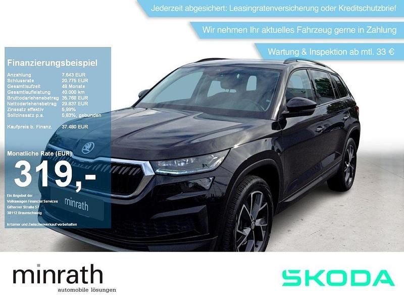Schwarz Gebraucht 2022 Skoda Kodiaq Ambition SUV | 37.480 € (Teuer) - Bild 1/4