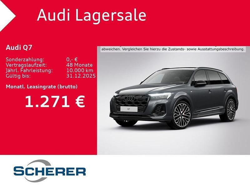 Grau Neu 2025 Audi Q7 Business SUV | 112.990 € - Bild 1/4