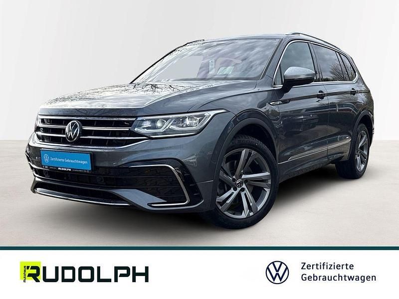 Platinum grey metallic Gebraucht 2022 VW Tiguan Allspace R-line SUV | 37.990 € (Fairer Preis) - Bild 1/4