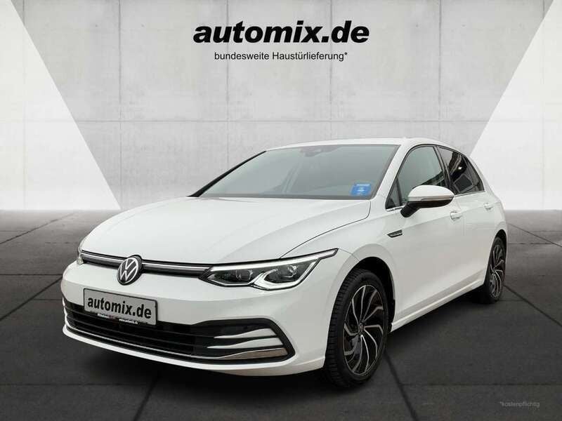 Pure white Gebraucht 2021 VW Golf VIII Style Limousine | 23.440 € (Guter Preis) - Bild 1/4
