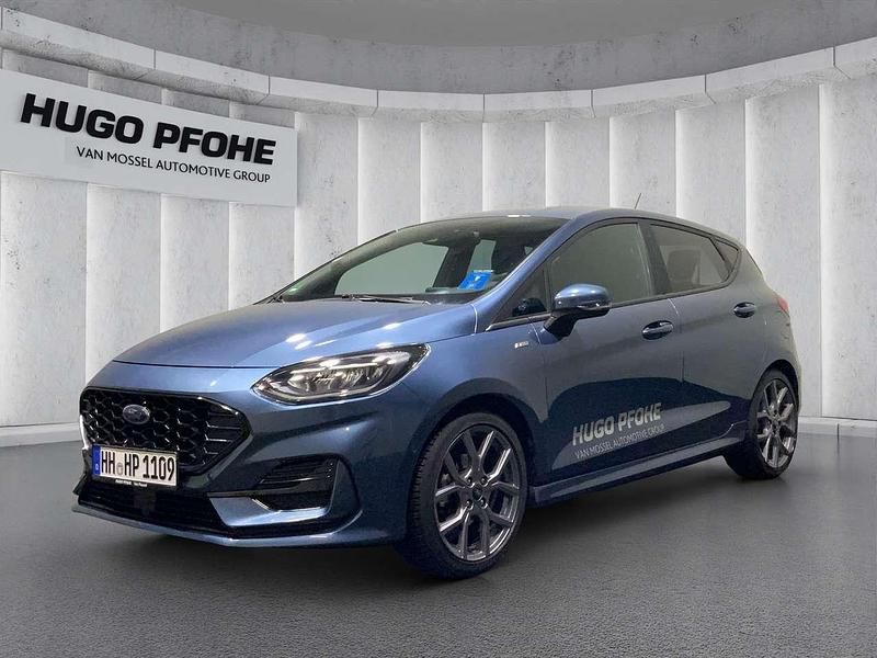 Chromablau metallic Gebraucht 2023 Ford Fiesta ST-Line Kleinwagen | 21.500 € (Teuer) - Bild 1/4