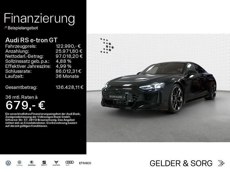 Mythosschwarz metallic Gebraucht 2024 Audi e-tron GT quattro Performance Limousine | 122.990 € (Superpreis) - Bild 1/4
