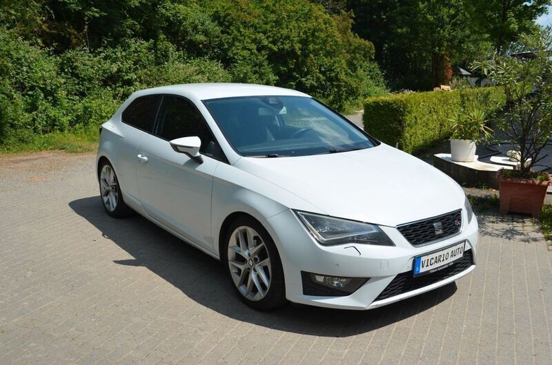 Usata Seat Leon 140 CV (102 kW) 2013 Bianco Coupé