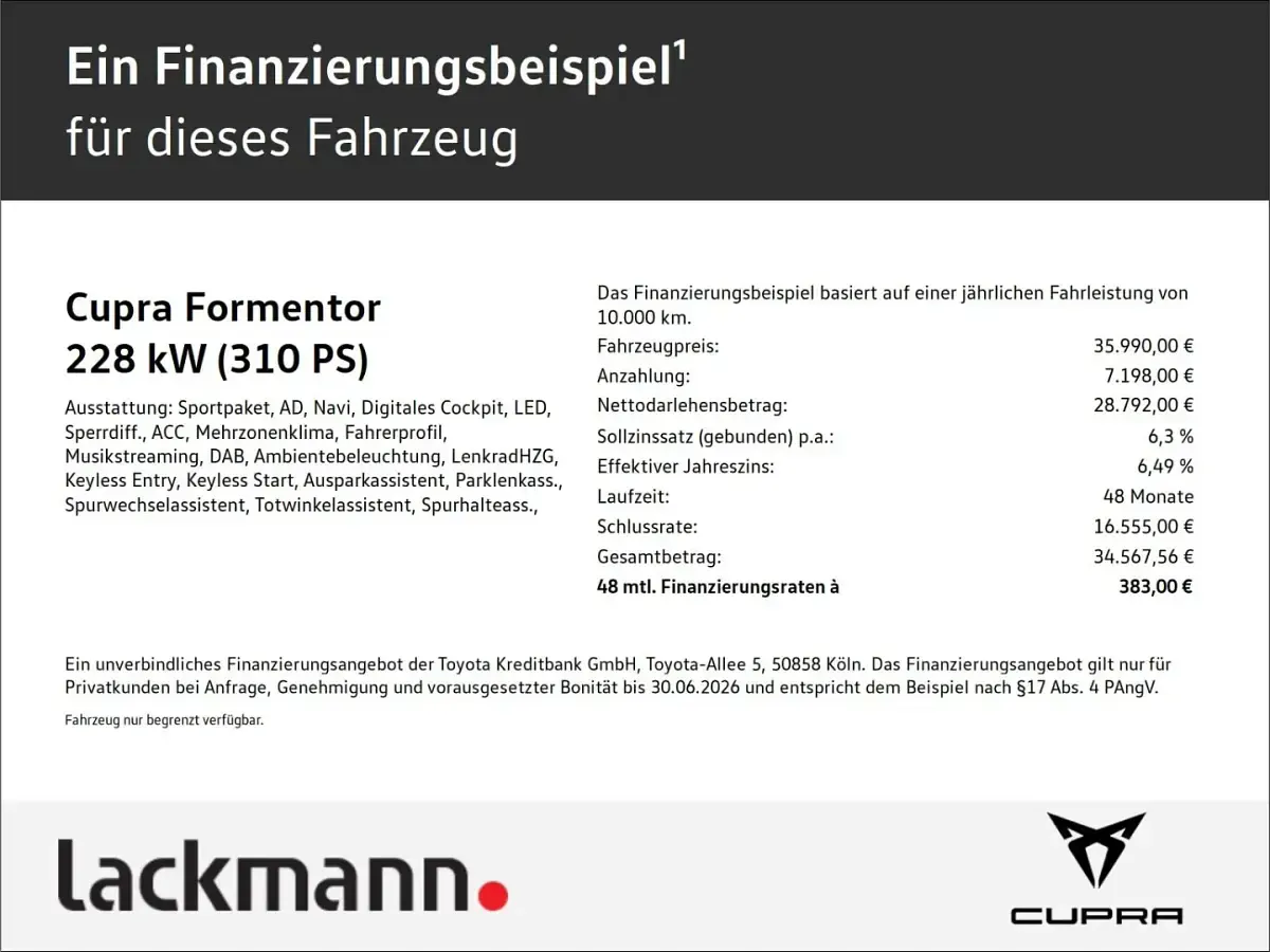 Gebraucht Cupra Formentor VZ 310 PS (228 kW) 2024 SUV