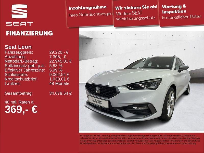 Weiß Gebraucht 2025 Seat Leon FR Limousine | 29.220 € (Guter Preis) - Bild 1/4