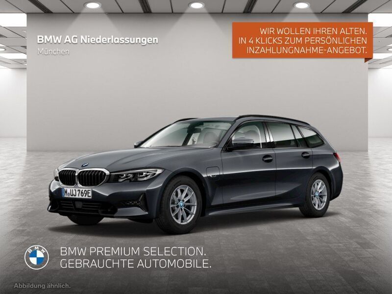 Grau Gebraucht 2022 BMW 330e Sport Line Kombi | 33.480 € (Fairer Preis) - Bild 1/4