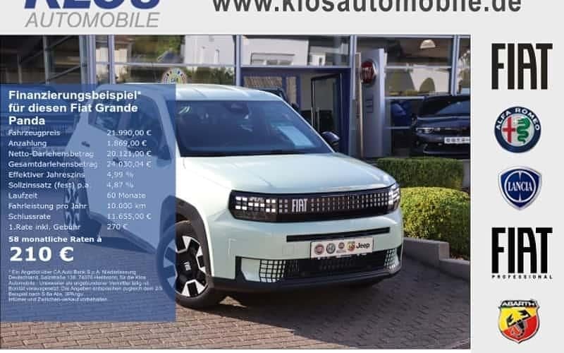 Blau Neu 2025 Fiat Panda Icon SUV | 21.990 € (Superpreis) - Bild 1/4