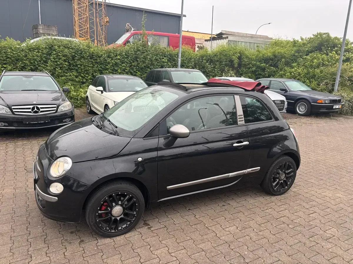 Gebraucht Fiat 500 101 PS (74 kW) 2011 Schwarz Cabrio