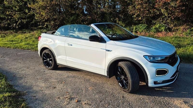 Weiß Gebraucht 2021 VW T-Roc Cabriolet R-line Cabrio | 23.250 € (Superpreis) - Bild 1/4