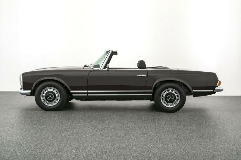 Gebraucht Mercedes SL280 Classic 170 PS (125 kW) 1968 542 dunkelrot / 040 schwarz Cabrio