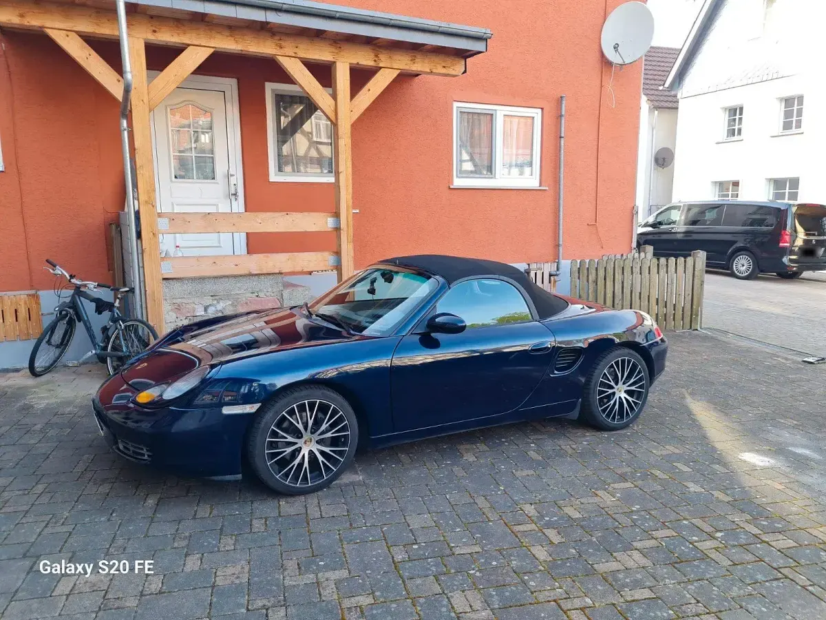 Gebraucht Porsche Boxster 204 PS (150 kW) 1997 Blau Cabrio