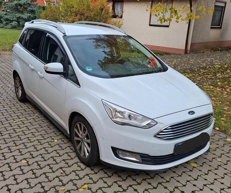 Weiß Gebraucht 2015 Ford Grand C-Max Titanium Van / Kleinbus | 9.450 € (Guter Preis) - Bild 1/4