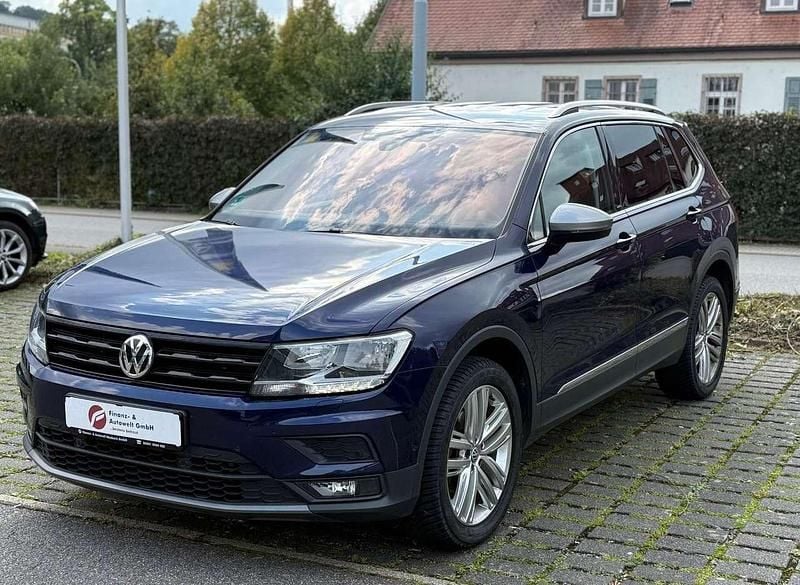 Atlantic blue Gebraucht 2021 VW Tiguan Allspace United SUV | 29.690 € (Guter Preis) - Bild 1/4