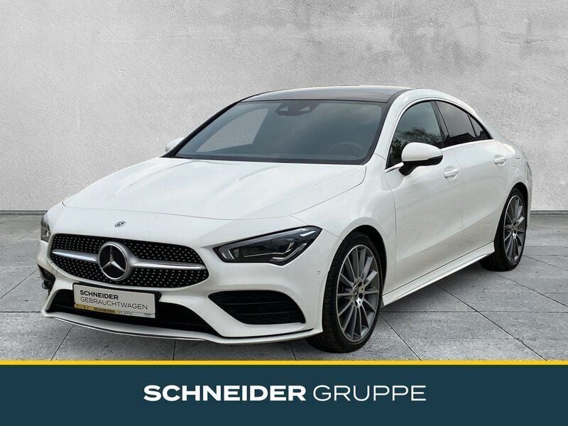 Polarweiss unilack Gebraucht 2020 Mercedes CLA250 AMG line Limousine | 34.890 € (Fairer Preis) - Bild 1/4