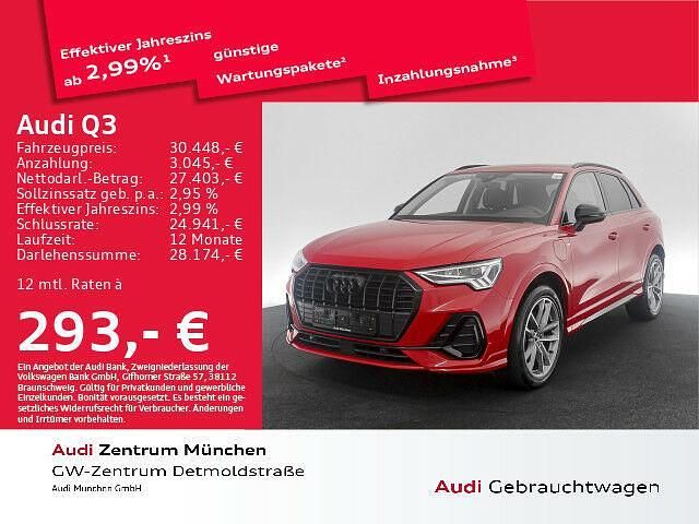 Gebraucht Audi Q3 S-Line 245 PS (180 kW) 2022 Tangorot metallic SUV