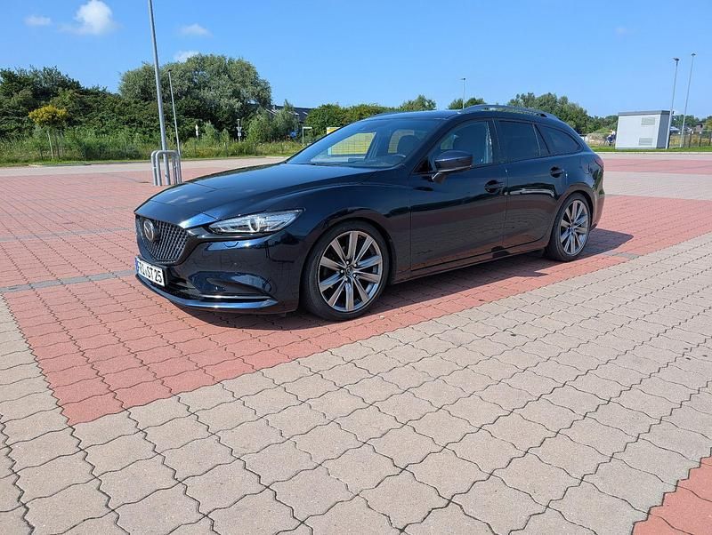 Blau Gebraucht 2019 Mazda 6 Sports-Line Kombi | 22.900 € (Fairer Preis) - Bild 1/3