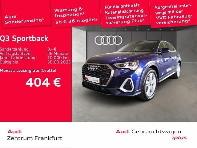 Navarrablau metallic Gebraucht 2024 Audi Q3 Sportback S-Line SUV | 47.270 € (Teuer) - Bild 1/2