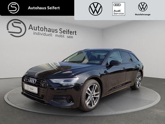 Mythosschwarz metallic (metallic) Gebraucht 2022 Audi A6 Sport Kombi | 39.450 € (Etwas zu teuer) - Bild 1/4