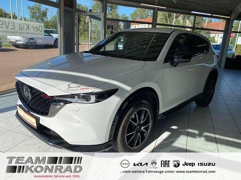 Super white (weiss) Gebraucht 2023 Mazda CX-5 Homura-Line SUV | 31.990 € (Guter Preis) - Bild 1/4