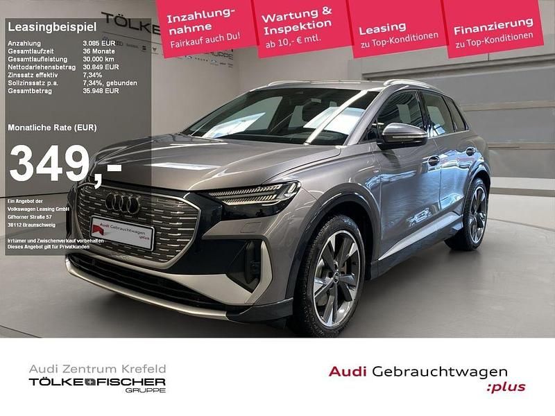 Taifungrau metallic Gebraucht 2022 Audi Q4 e-tron Comfort SUV | 30.849 € (Fairer Preis) - Bild 1/4