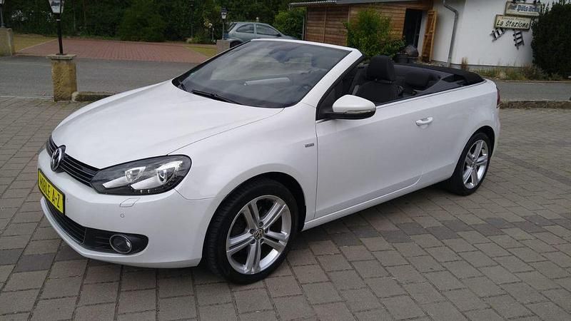 Weiß Gebraucht 2013 VW Golf Cabriolet Life Cabrio | 7.800 € (Guter Preis) - Bild 1/4