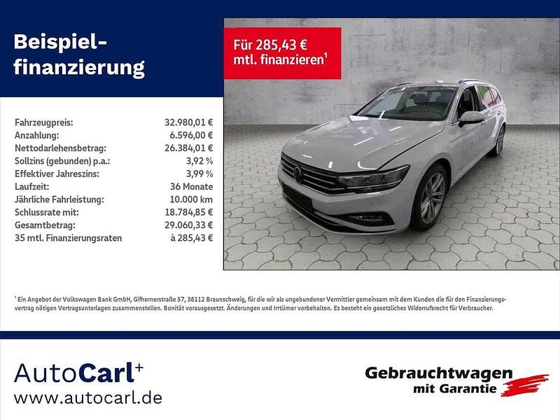 Gletscherweiß metallic Gebraucht 2023 VW Passat Business Kombi | 32.980 € (Etwas zu teuer) - Bild 1/4