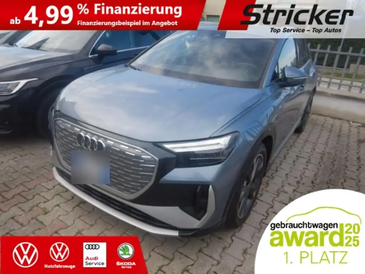 Gebraucht Audi Q4 e-tron Comfort 219 kW (299 PS) 2022 Geysirblau metallic (metallic) SUV
