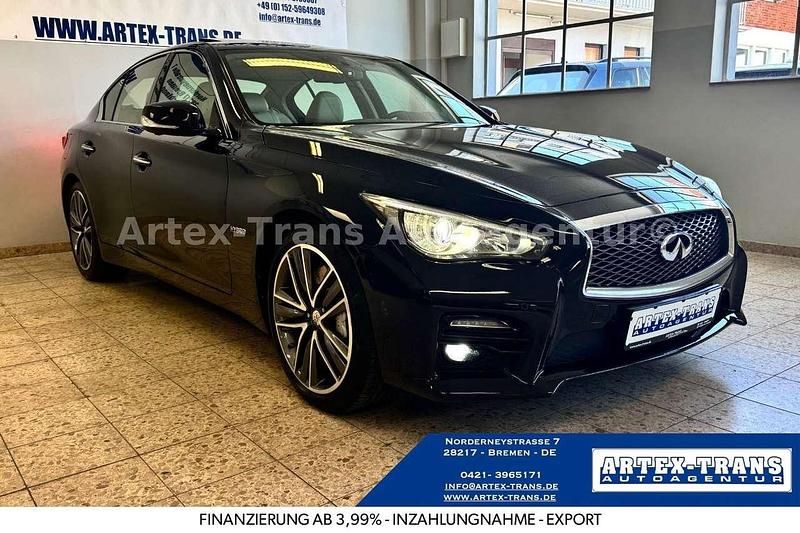 Schwarzviolett metallic Gebraucht 2017 Infiniti Q50 Sport Tech Limousine | 17.490 € (Fairer Preis) - Bild 1/4
