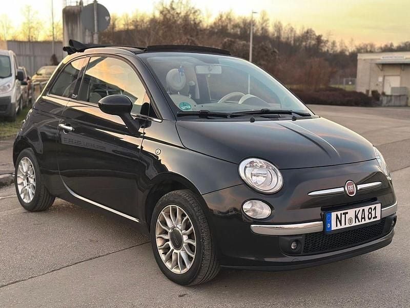 Schwarz Gebraucht 2012 Fiat 500C Lounge Cabrio | 4.350 € - Bild 1/4