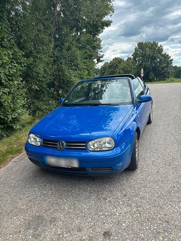 Blau Gebraucht 1998 VW Golf Cabriolet Cabrio | 1.100 € (Superpreis) - Bild 1/4
