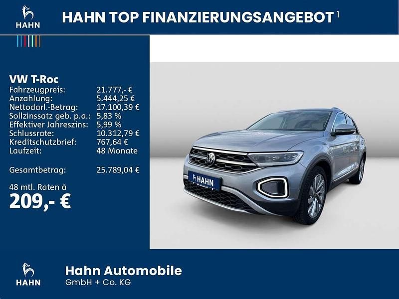 Gebraucht VW T-Roc Style 150 PS (110 kW) 2022 Pyrit silber metallic SUV